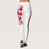 Haida inktvis en kikker leggings (Achterkant)