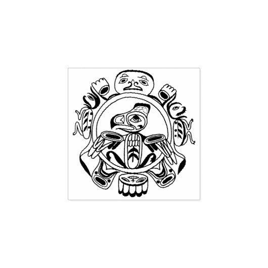 Haida kunst rubberstempel (Afrduk)