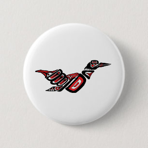Haida Loon Ronde Button 5,7 Cm
