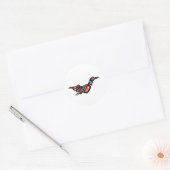 Haida Loon Ronde Sticker (Envelop)