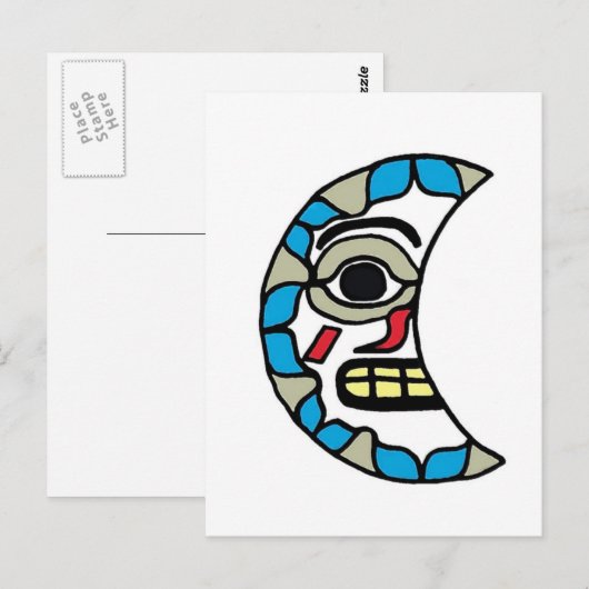 haida moon briefkaart (Voorkant / Achterkant)