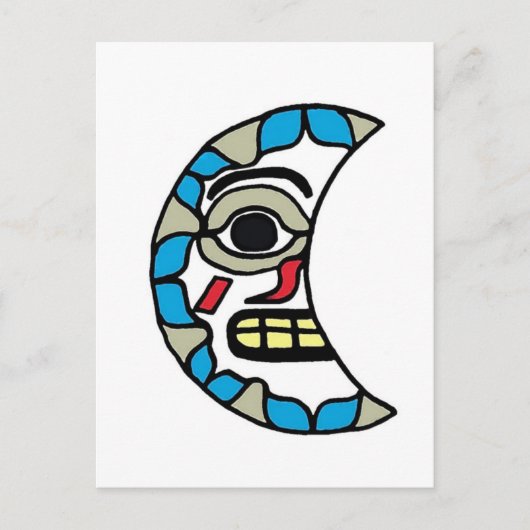 haida moon briefkaart (Voorkant)