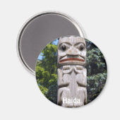 Haida Native American Totem Pole Art Magnet (Voorkant / Achterkant)