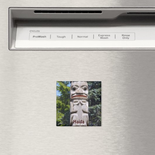 Haida Native American Totem Pole Art Magnet (Insitu (Vaatwasser))