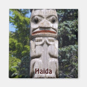 Haida Native American Totem Pole Art Magnet (Voorkant)