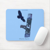 Haida Native American Totem Pole & Eagle Mousepad Muismat (Met muis)