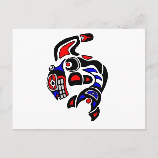 Haida Orca Briefkaart (Voorkant)