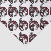 Haida Orca Northwest Coast Killer Whale Art Tissuepapier (Detail)