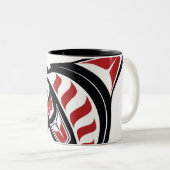 Haida orca op een sleeptonige mok (Voorkant rechts)