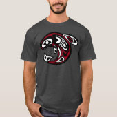 Haida Orca Tribal Tattoo Totem Killer Whale T-shirt (Voorkant)
