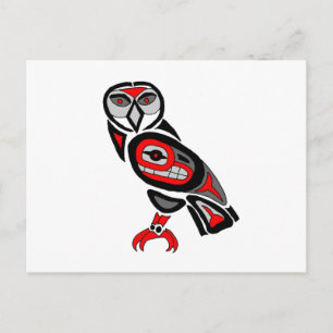 Haida Owl 2014 Briefkaart