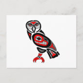 Haida Owl 2014 Briefkaart (Voorkant)