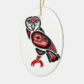 Haida Owl 2014 Keramisch Ornament (Links)