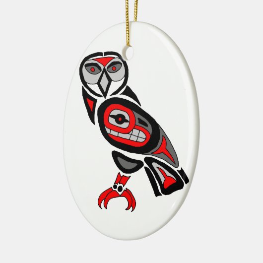 Haida Owl 2014 Keramisch Ornament (Links)