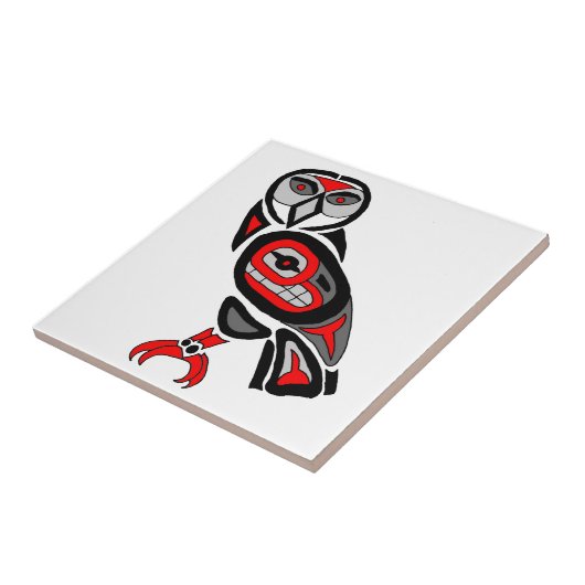 Haida Owl 2014 Tegeltje (Zijkant)