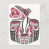 Haida Raven Design Briefkaart (Voorkant)