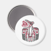 Haida Raven Design Magneet (Voorkant / Achterkant)
