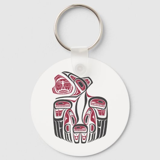Haida Raven Design Sleutelhanger (Voorkant)