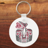 Haida Raven Design Sleutelhanger (Voorkant)