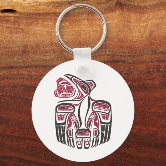 Haida Raven Design Sleutelhanger (Voorkant)