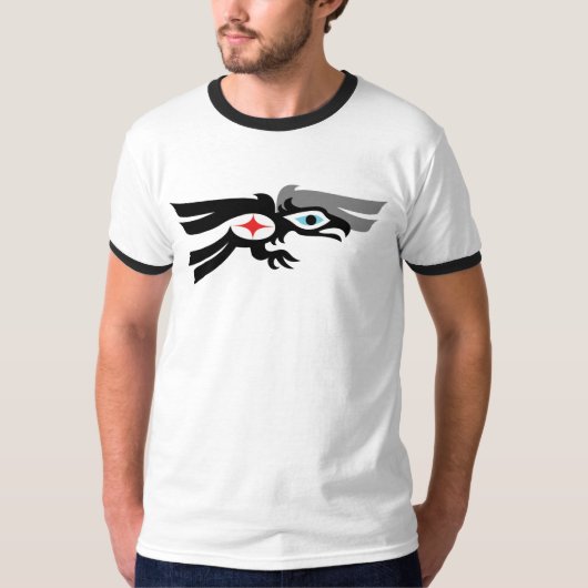 Haida Raven in vlucht T-shirt (Voorkant)