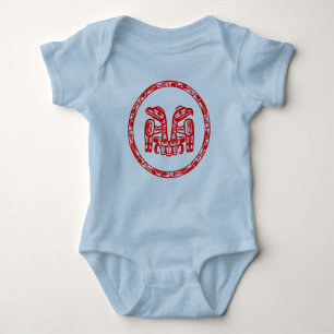 Haida-ritueel Native Pacific Northwest Dubbele Ade Romper