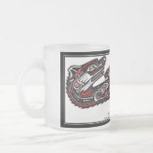 "HAIDA SPIRIT MOK" Inheemse Amerikaanse Otter Art Matglas Koffiemok (Links)