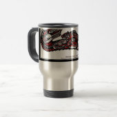 "HAIDA SPIRIT MOK" Inheemse Amerikaanse Otter Art Reisbeker (Voorkant links)