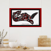 "HAIDA SPIRIT" Otter Grotere versie Art Print (Keuken)