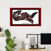 "HAIDA SPIRIT" Otter Grotere versie Art Print (Thuiskantoor)