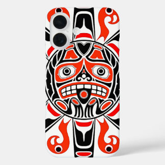 Haida sun Tlingit tribale kunst cultureel erfgoed iPhone 16 Hoesje