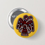 Haida Thunderbird Ronde Button 5,7 Cm (Voorkant /achterkant)