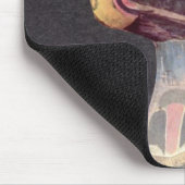 Haida "Thunderbird"-standbeeld (geschilderd hout) Muismat (Hoek)