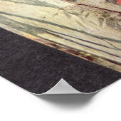 Haida "Thunderbird"-standbeeld (geschilderd hout) Poster (Hoek)