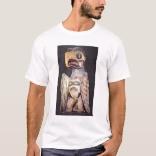 Haida "Thunderbird"-standbeeld (geschilderd hout) T-shirt