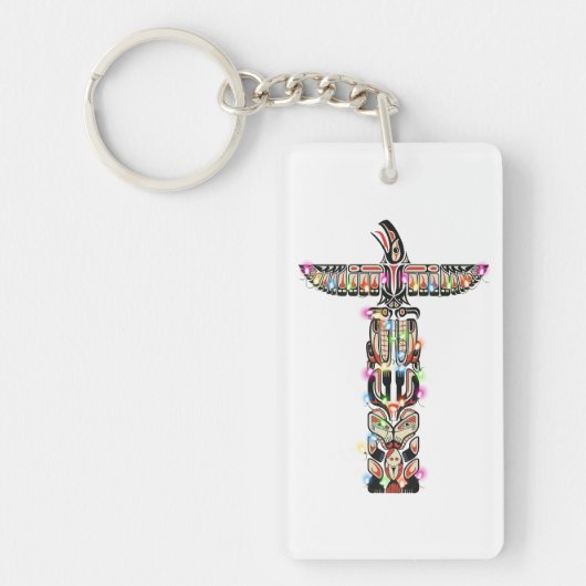 Haida Thunderbird Symbolisme Haida Native C Sleutelhanger (Voorkant)