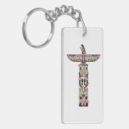 Haida Thunderbird Symbolisme Haida Native C Sleutelhanger (Voorkant Links)