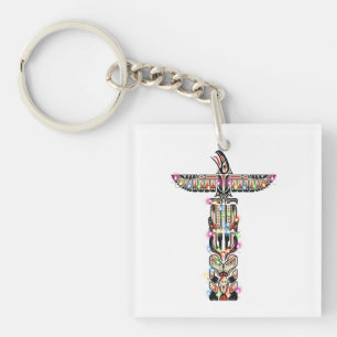 Haida Thunderbird Symbolisme Haida Native C Sleutelhanger