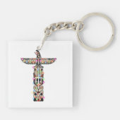 Haida Thunderbird Symbolisme Haida Native C Sleutelhanger (Achterkant)