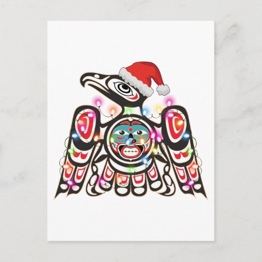 Haida Thunderbird Symbolisme Ornament Target Chris Briefkaart (Voorkant)