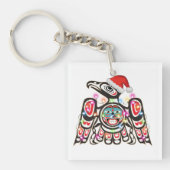 Haida Thunderbird Symbolisme Ornament Target Chris Sleutelhanger (Voorkant)