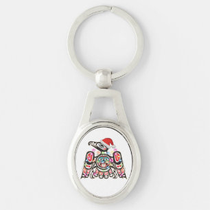 Haida Thunderbird Symbolisme Ornament Target Chris Sleutelhanger