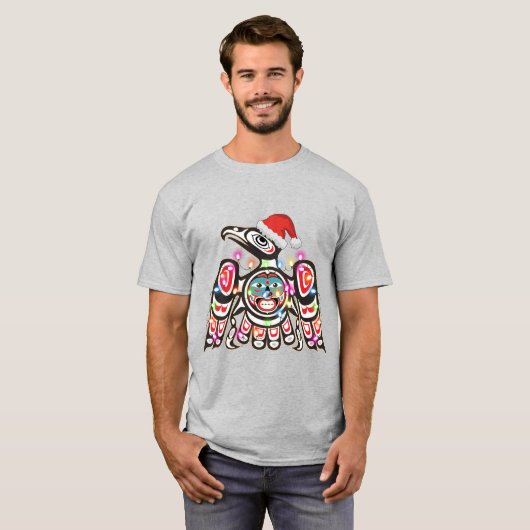 Haida Thunderbird Symbolisme Ornament Target Chris T-shirt (Voorkant volledig)