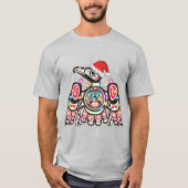 Haida Thunderbird Symbolisme Ornament Target Chris T-shirt (Voorkant)