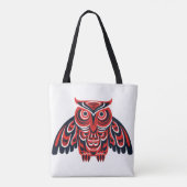 Haida Tlingit inheemse uil Tote Bag (Achterkant)