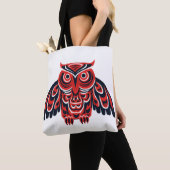 Haida Tlingit inheemse uil Tote Bag (Dichtbij)