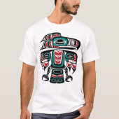 Haida Tlingit Native Raven T-shirt (Voorkant)