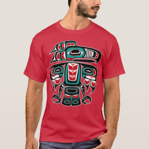 Haida Tlingit Native Raven Totem T-shirt