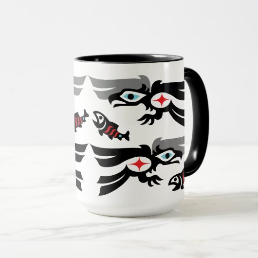 Haida - Tlingit style Eagle Feast Mok (Voorkant rechts)