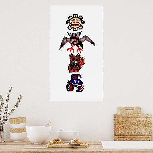 Haida Totem 2 Poster (Keuken)